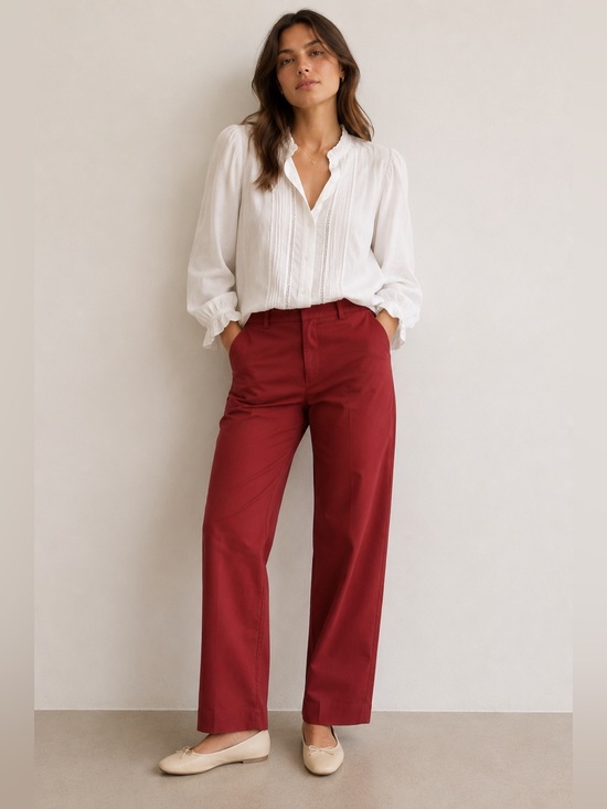 L.L. Bean Pants - L.L. Bean Classic Fit Pants Red Straight Women’s Size 12 NWT